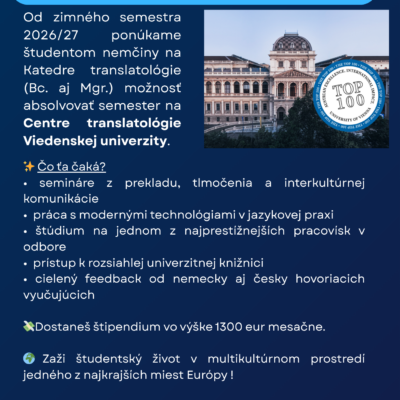 Katedra translatológie sa stala členom prestížnej medzinárodnej siete